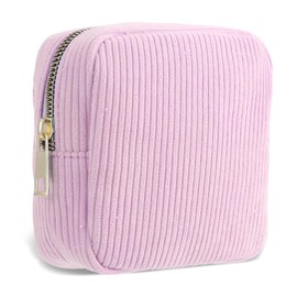 Period Bag for Teen Girls, Sanitary Napkin Storage Bag, Corduroy Holder Tampon Bags for School Office Storage Sanitary Products