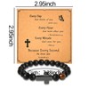 Religious Christian Gifts for Men Boys Cross Bead Bracelet for