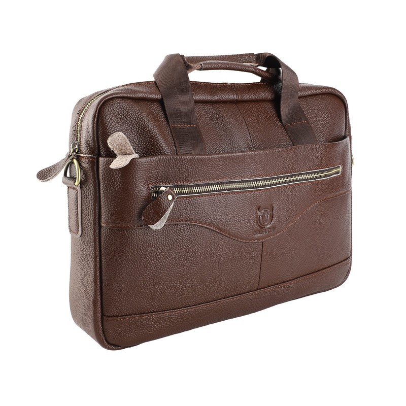 Men Leather Messenger Bag Shoulder Bag for Office School College