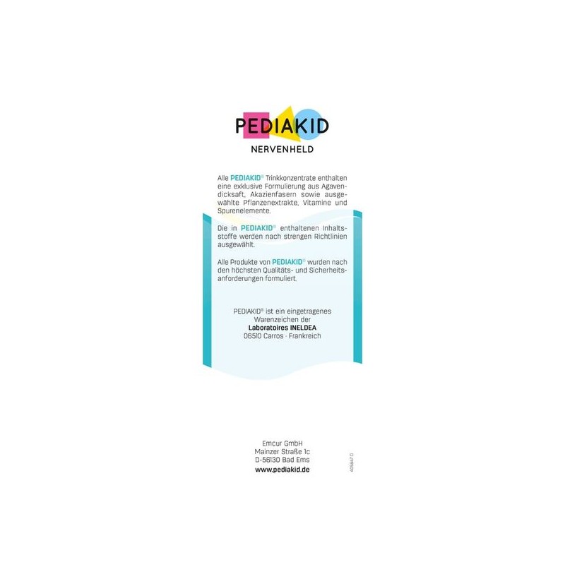 페디아키드 PEDIAKID 비타민 B6 시럽 Nervenheld 125ml PEDIAKID Vitamin B6