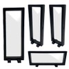 Allbright Acrylic Key Chain Rubber Strap Display Stand 4pcs Black
