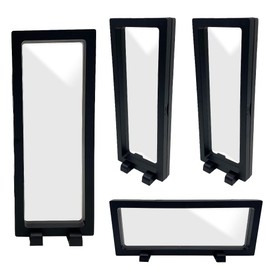 Allbright Acrylic Key Chain Rubber Strap Display Stand 4pcs Black