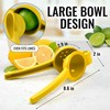 Zulay Kitchen sqeeze-001 Single Bowl Squeezer, Aluminium, Lemon Yellow
