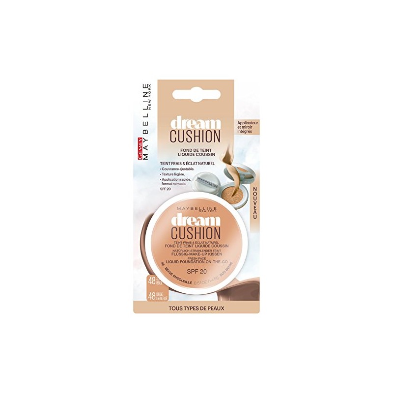 Maybelline Dream Cushion Liquid Foundation 48 Beige Ensoleillé 14,6 g