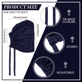 4 Pieces Women Under Scarf Hat Hijab Cap Islamic Muslim Under Scarf Turban Beanie Cap (Wine Red, Navy, Purple, Ginger)