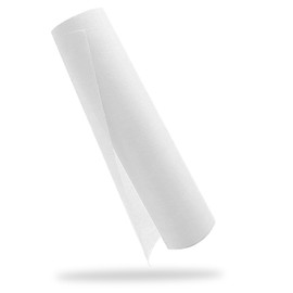YUNSHANGHE Non-Woven Table Runner, 30 cm x 25 m Table Decoration, Table Runner, Decorative Table Runner for Christening, Communion, Birthdays, Weddings and Party (White)