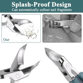2 Stück Schräger Nagelknipser Fußnagelschere Für Dicke Nägel Nagelknipser Fußnägel Nagelknipser Groß Nagelknipser Für Senioren Nagelknipser Mit Auffangbehälter