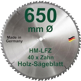 HM Saw Blade 650 mm LFZ Flat Tooth Carbide Widea for Rocker Saw and Firewood Saw for Firewood Hardwood Circular Saw Blade 650 mm