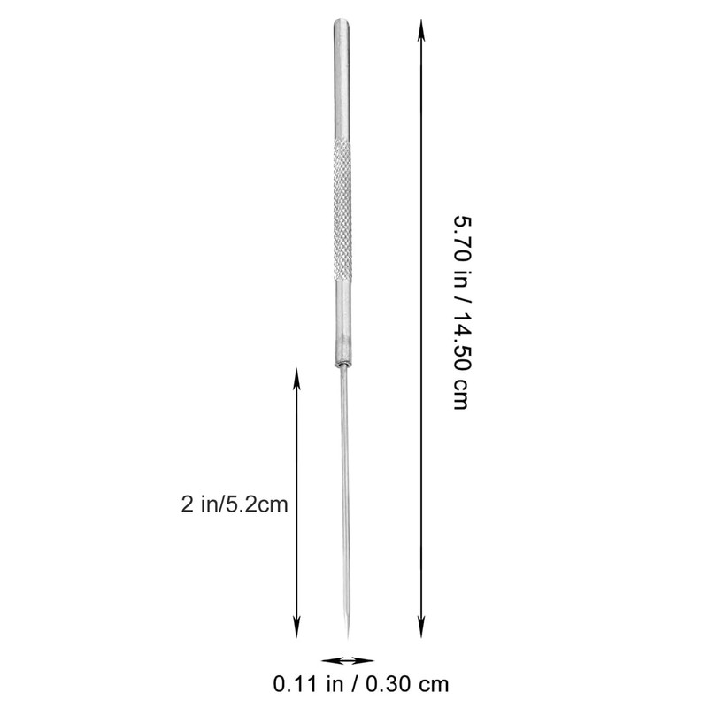 Fyearfly 5pcs Dissection Needles, Stainless Steel Dissecting Needle with Straight