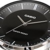 Casio MTP-VT04 Series Quartz Men's Watch, Black x Metal Band