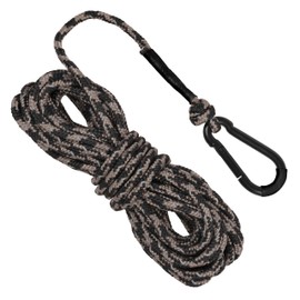 Allen Company Deluxe Reflective Hoist Rope, 30-Feet Long, Black