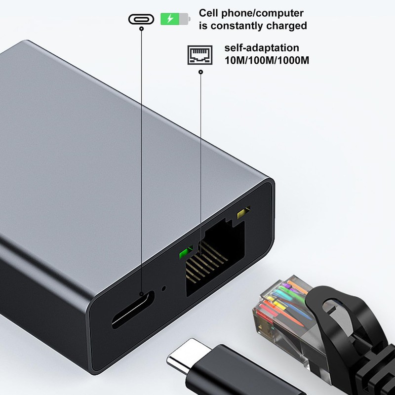 Micro USB to RJ45 Ethernet Adapter Compatible with Fire TV