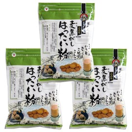 Maehara Seifun Flour Flour, 4.2 oz (120 g) x 3 Bags, 100% Barley Made in Japan, Roasted Barley, Incensed Roasted, Chicken Flour, Zipper Included