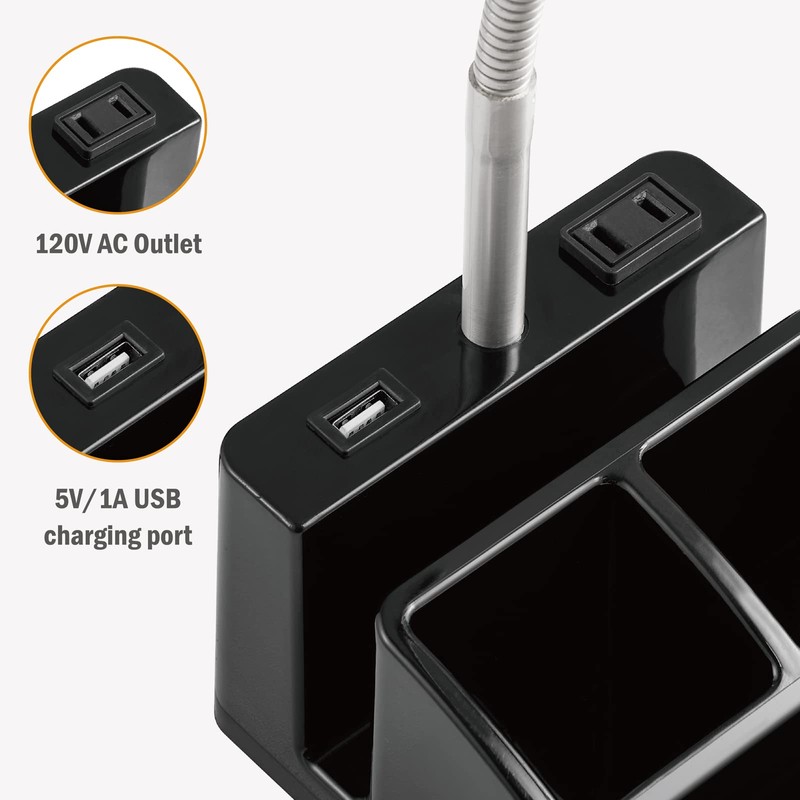 LED Desk Lamp with 1 USB Charging Port and 1