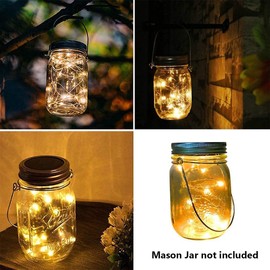 Tiardey 6 Pack Mason Jars Hanger Stainless Steel Wire Handles for Regular Mouth Mason Jar Ball Pint Jar Canning Jars,Jar hanging Hook(#86)