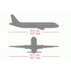 Herpa modello di aereo DAT ATR-72-200, in scala 1:100 -