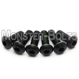 MonsterBolts Ibanez Edge Zero / ZR Saddle Intonation Mounting Hold Screws Black  Alloy Steel