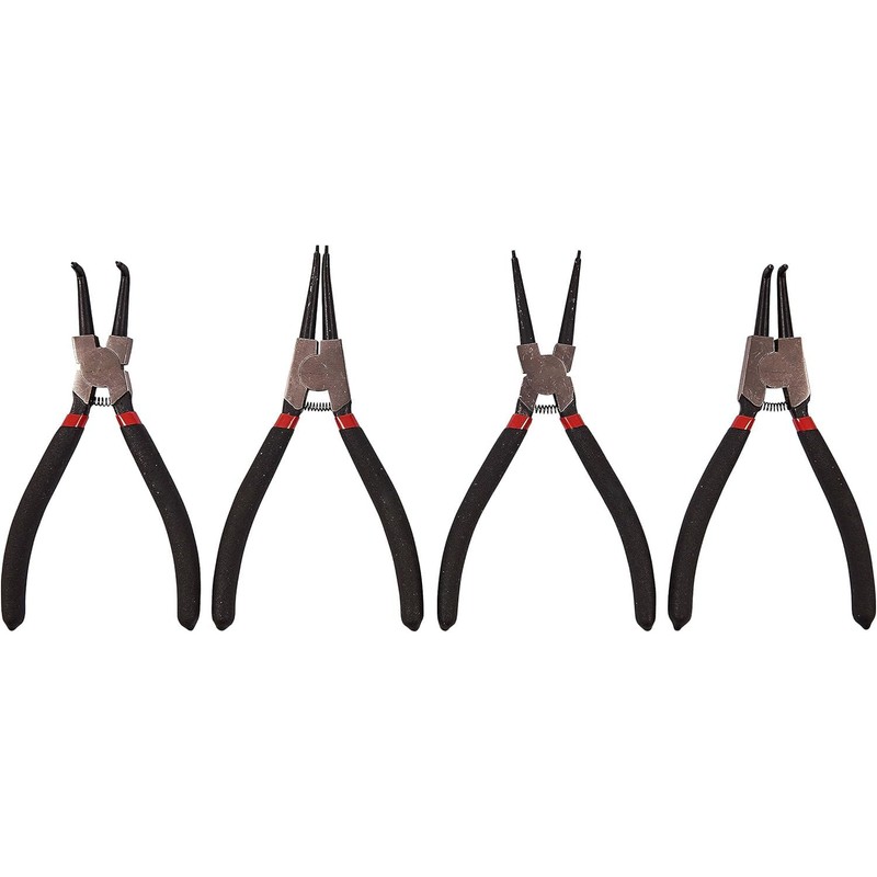 Mr. Gadget's Solutions 4-Piece Circlip Pliers Set – 7" Heavy-Duty