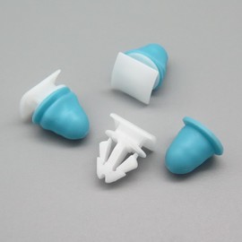 VVO Fasteners Plastic Side Body Moulding Strip Trim Clip, White (Pack of 10)