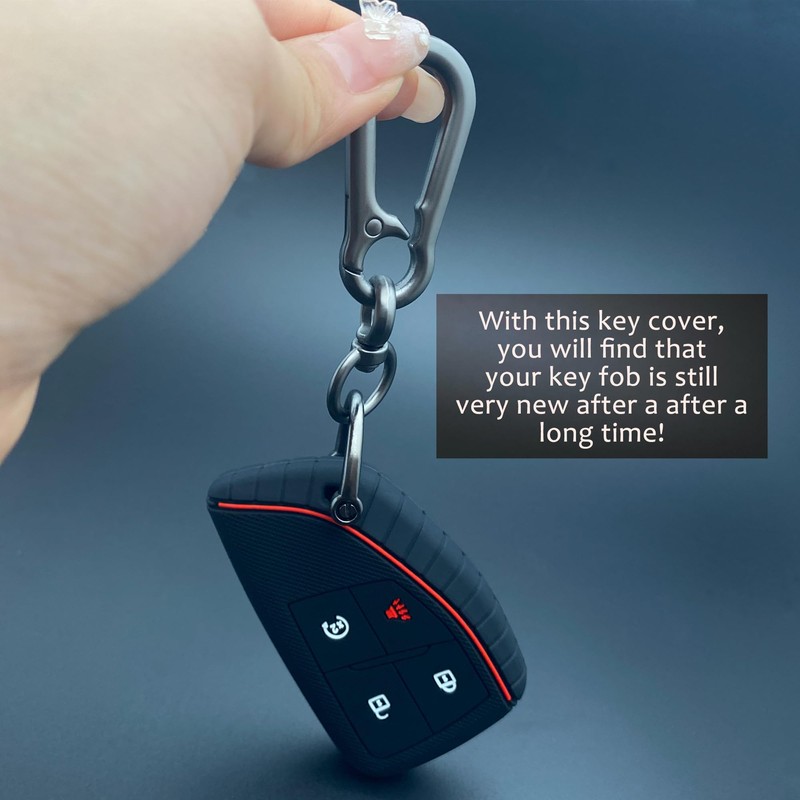 TANDRIVE 4-Button Key Fob Cover for 2025 2024 2023 Chevy