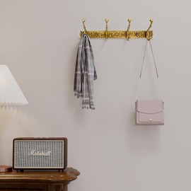 QULYEA Coat Rack Wall Mount,Vintage Wall Hooks Coat Hooks Antique Towel Racks for Bathroom Entryway Wall Mounted CoatRack Clothes Heavy Duty