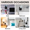 ZhouBoat 12 Pcs Black Remote Control Holder Wall Mount, Self-Adhesive