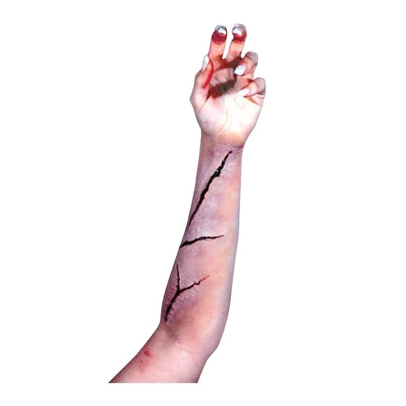 Horror-Shop 3-teiliges Schnittwunden Set als Latexapplikation