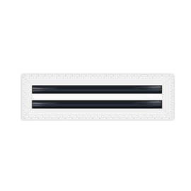 BUILDMART - 24" Linear Slot Diffuser - 2 Slot - Mud in Air Vent Cover - Drywall Mud-in White Air Vent - Mud Linear Slot Diffuser - Register Grille for Ceiling and Walls - Texas Buildmart