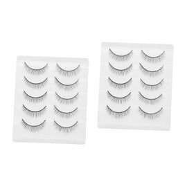 Baluue 2sets False Lashes for Women Lashes 3d Strip Lashes Set False Eyelash Set Makeup Eyelash Set 5pairs*2