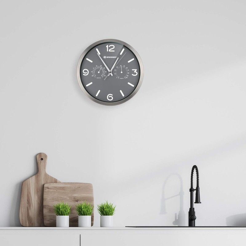 Bresser Wall Clock 250 x 250 mm White