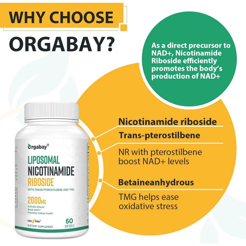 Ribosida Nicotinamida Liposomal Orgabay 60 Capsulas