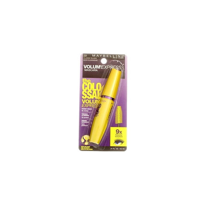 Maybelline The Colossal Volum Express Mascara, Classic Black [231], 1