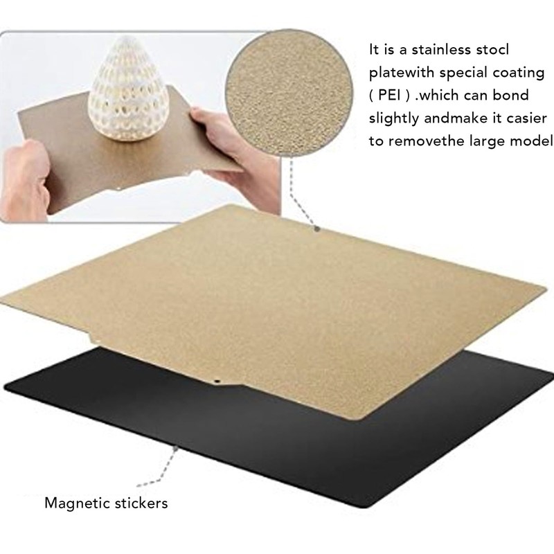 Double Sided Texture PEI Sheet Flexible Magnetic Build Plate 3D
