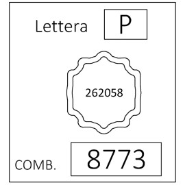 Alfa Romeo CODE 8773 P OEM Replacement Wheel Lock Spare Key Euro Made NEW Fits ALFA ROMEO