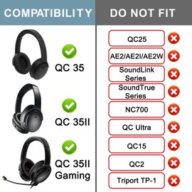 SOPROM Headband Kit Replacement for Bose QC35 & QuietComfort 35 II (QC35 ii) Headphones, Easy DIY Installation(White)