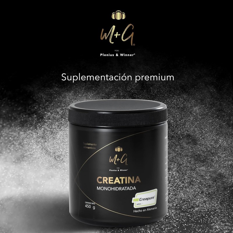 Creatina Monohidratada Creapure PLENIUS & WINNER M+G® | Suplemento alimenticio