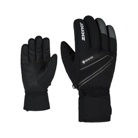 Ziener Gunar Men's Ski Gloves / Winter Sports Waterproof Breathable Warm Gore-Tex Black Magnet 10