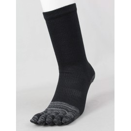 Fukutoku Sangyo Reinforced 5-Toe, Black, Approx. 10.2 x 3.9 x 2.0 inches (26 x 10 x 5 cm)