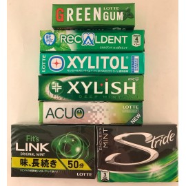 Japanese Brands 1 pack of Japanese Mint Chewing Gum - Various Brands Incl. Xylitol Fits Lotte