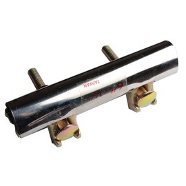 Stainless Steel One-Piece Galvanized Repair Pipe Clamp with Two Bolt, 1" X 6" inches | water pipe repair, plumber pipe holder, or copper pipe leak repair kit.