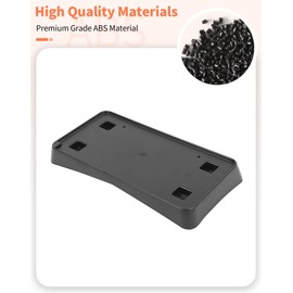Summleaf for Dodge Charger Front License Plate Mount Bracket Frame Number Plate Holder Registration Plate Frame Exterior Accessories ABS(Black 2006-2010)