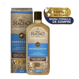 Tío Nacho Acondicionador Engrosador con Jalea Real y Extractos Naturales 415ml - Fortalece, Da Volumen y Reduce Caída