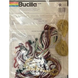 Bucilla Vintage NOS: Bucilla 12 "ANTIQUES" Christmas Ornaments Plastic Canvas Kit 61049
