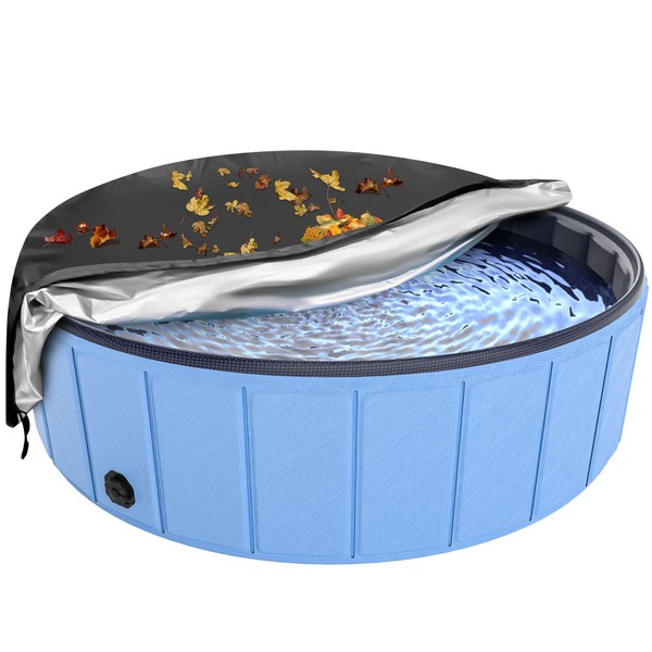 Foldable Dog Pool Cover, Hyperzoo Swimming Pool Cover for Kids
