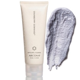 ARCONA Cranberry Gommage – Purifying Face Scrub To Exfoliate and Unclog Pores - Brighten, Tone, and Resurface Skin With Zeolite, Blueberry - Natural Face Exfoliator, 3.4 oz