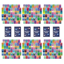 52 Pcs Positive Affirmations Meditation Spiritual Self Care Cards Gifts, Set of 6, 9.7x6 cm Paper Prints