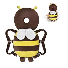Baby Toddler Walker Head Backpack Adjustable Wear Backpack Baby Head Toddler & Walker Walking & Crawling Brown Bee ZMF