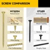 97Pcs Wood Screws #10 x 4 2lb Box Long Screws,