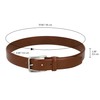 Gusti Roy Genuine Leather Belt with Silver Buckle Belt Business