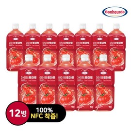 (NS홈쇼핑)보넬드 아이엠 토마토 1LX12병35567459 (NS Home Shopping) Boneld I Am Tomato 1L x 12 Bottles 35567459